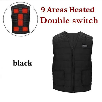 Heated Vest 9-Zone Smart Heating - Men & Women Winter Thermal Jacket