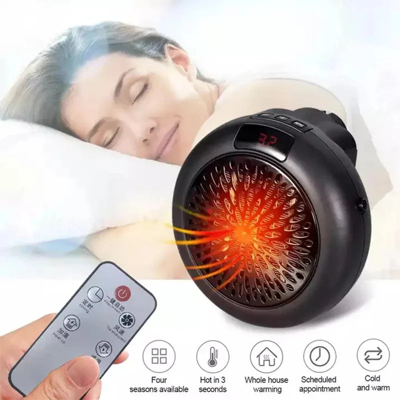 900W Mini Plug-in Electric Space Room Heater