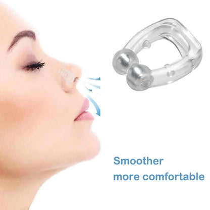 Anti Snore Stop Snoring Nose Clip Silicone Magnetic Sleep Tray Sleeping Aid Apnea Guard Night Device with Case Snoring Solution