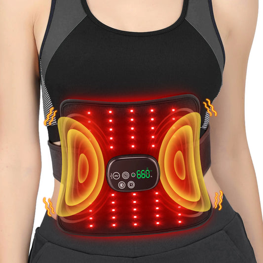 Wireless Electric Knee Massager - Red Light Heating & Vibration Therapy