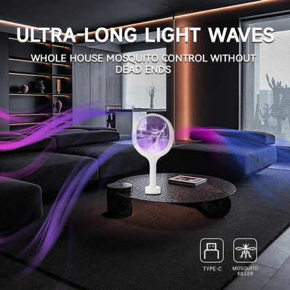 Six in One Mosquito Swatter  Mosquito Swatter With Adjustable Angle Rechargeable Household Mosquito Repellent Electric Fly