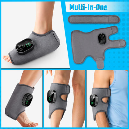 Electric Heated Ankle Wrist Brace - Vibration Massage Therapy