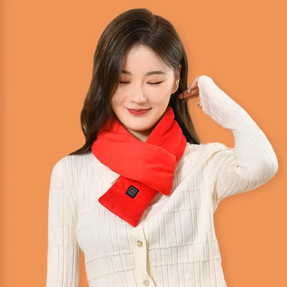 USB Heated Scarf - Portable Electric Neck Warmer for Winter Cold Weather