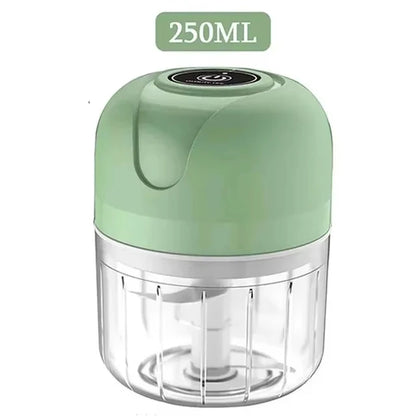 Electric Garlic Masher Garlic Masher 250ML Charging Mini Vegetable Chili Meat Ginger Grinder Durable Home Kitchen Blender