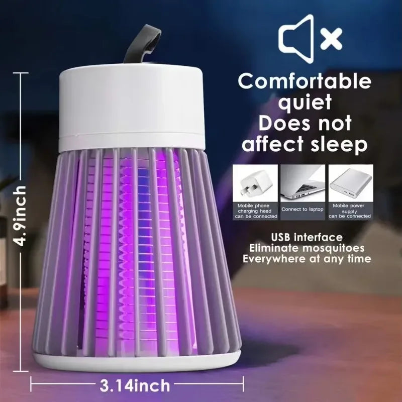 UV Mosquito Lamp Electric Shock Mosquito Killer Lamp USB Charge Anti Mosquito Lamp Pest Control Lamp Fly Trap Insect Killer
