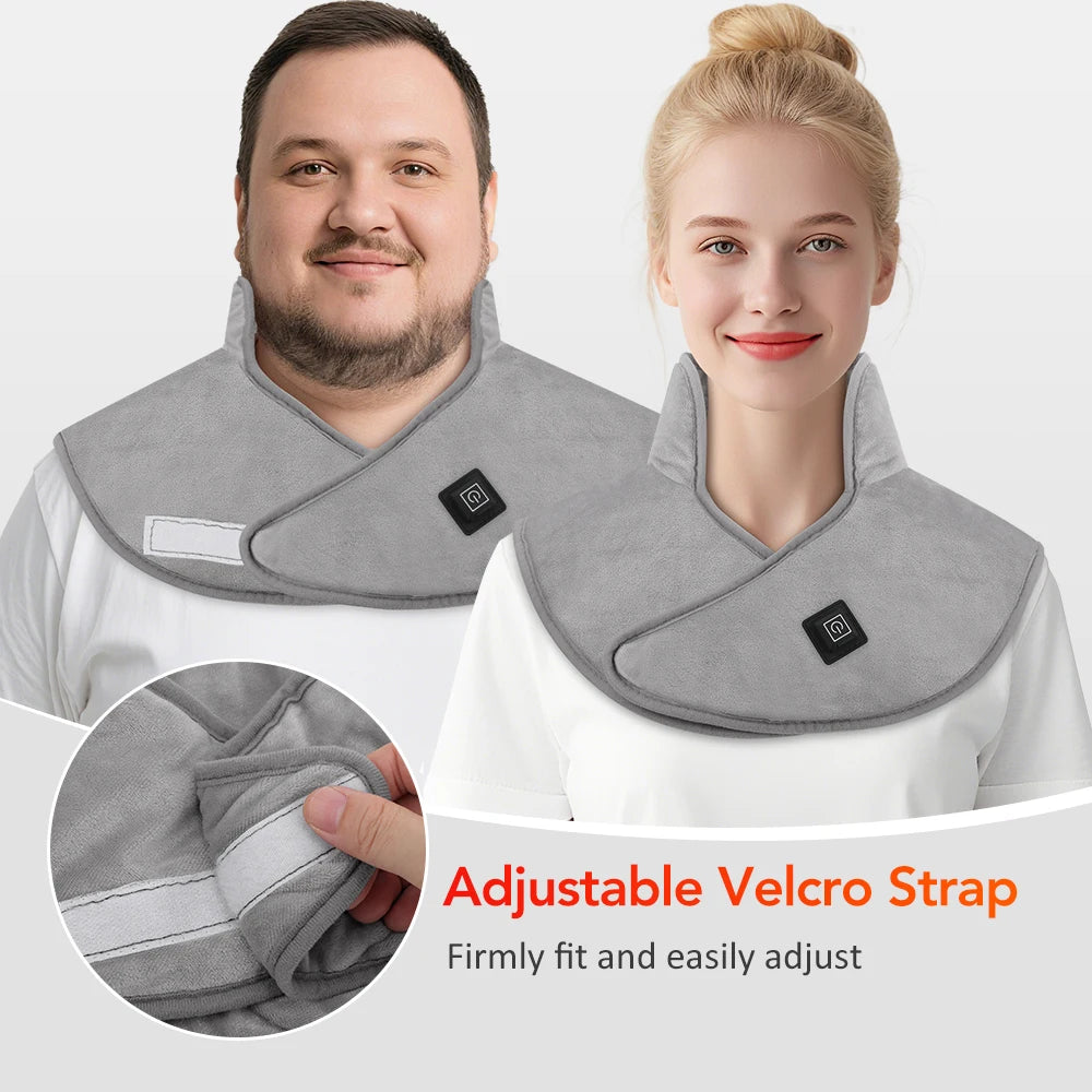 Electric Heating Shoulder Neck Pad - Therapeutic Heat for Pain Relief & Muscle Tension