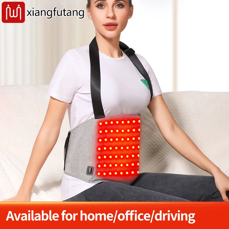 Heated Uterus Warmer Belt with Red Light Therapy - Menstrual Pain Relief Massager