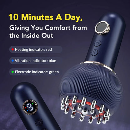 Wireless Guasha Massager Body Shaping Heating Scraping Brush Drainage Machine Fat Burner Rechargeable
