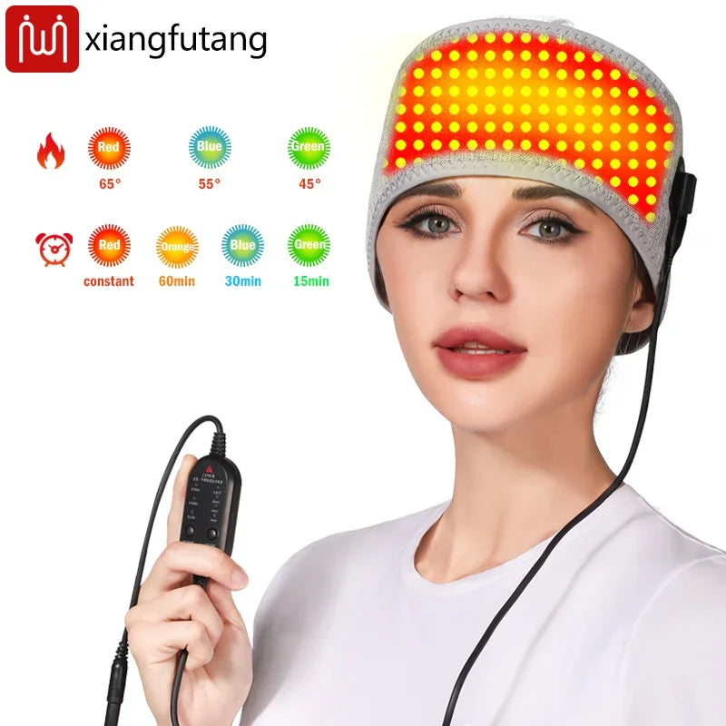 Red Light Heating Headband for Migraine Relief & Headache Pain
