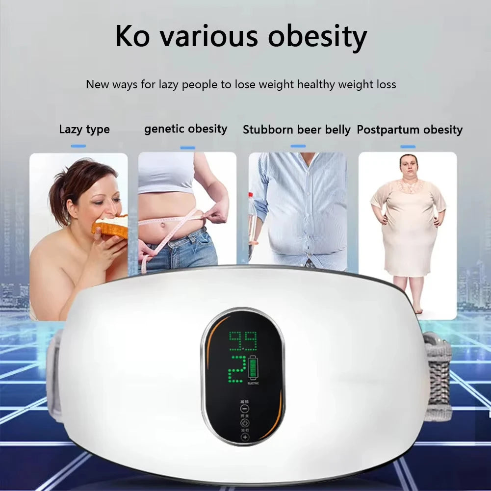 Rechargeable Waist Slimming Belt - Electric Fitness Massager for Body Shaping