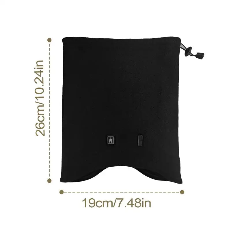 USB Heated Velvet Scarf - Type-C Neck Warmer with 3-Speed Temperature Control