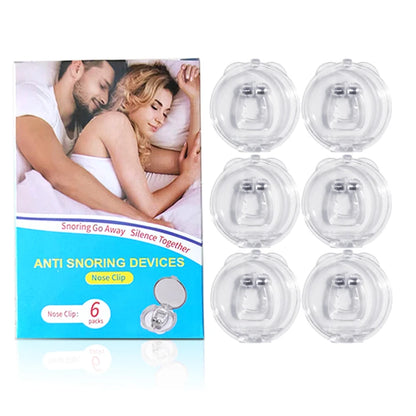 Anti Snore Stop Snoring Nose Clip Silicone Magnetic Sleep Tray Sleeping Aid Apnea Guard Night Device with Case Snoring Solution