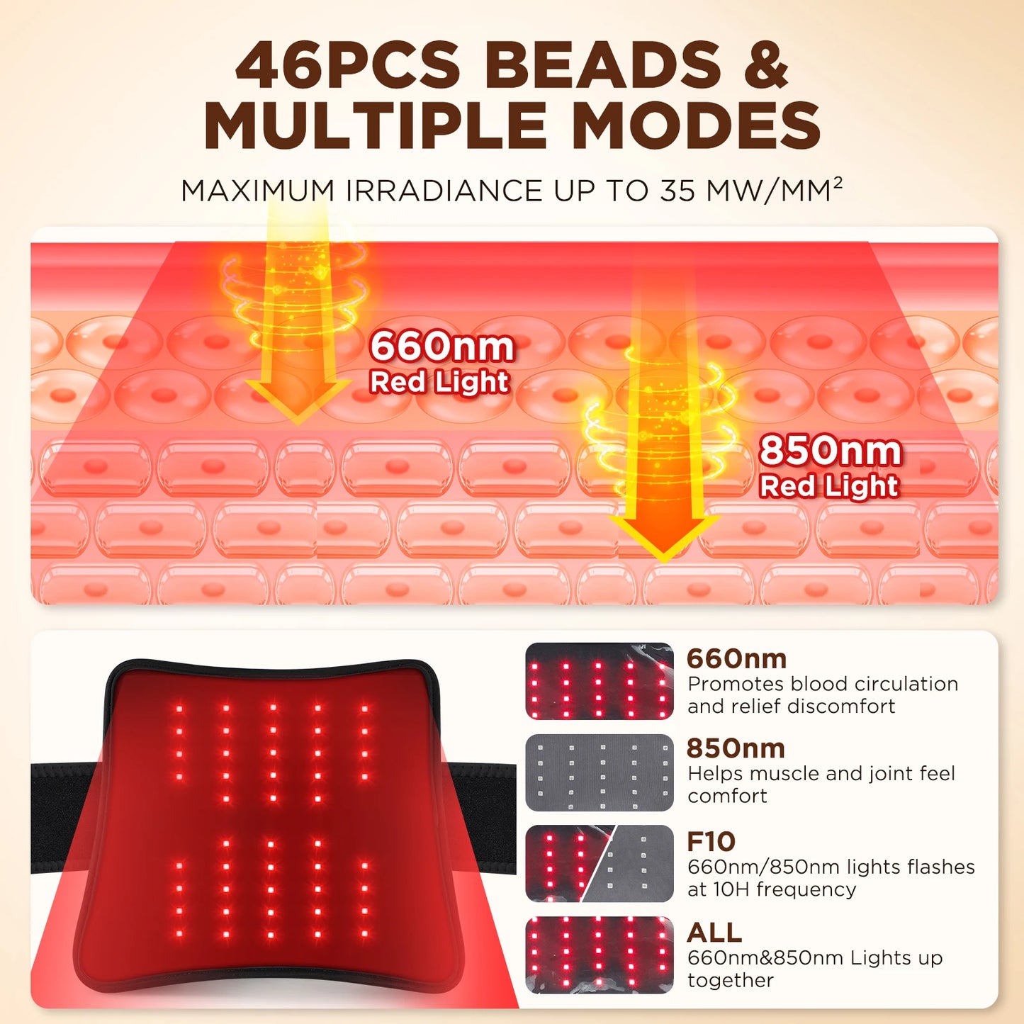 Wireless Electric Knee Massager - Red Light Heating & Vibration Therapy