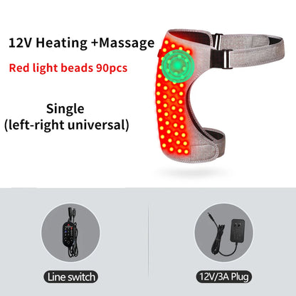 Red Light Heating Hip Support - Vibration Massager for Joint Pain Relief