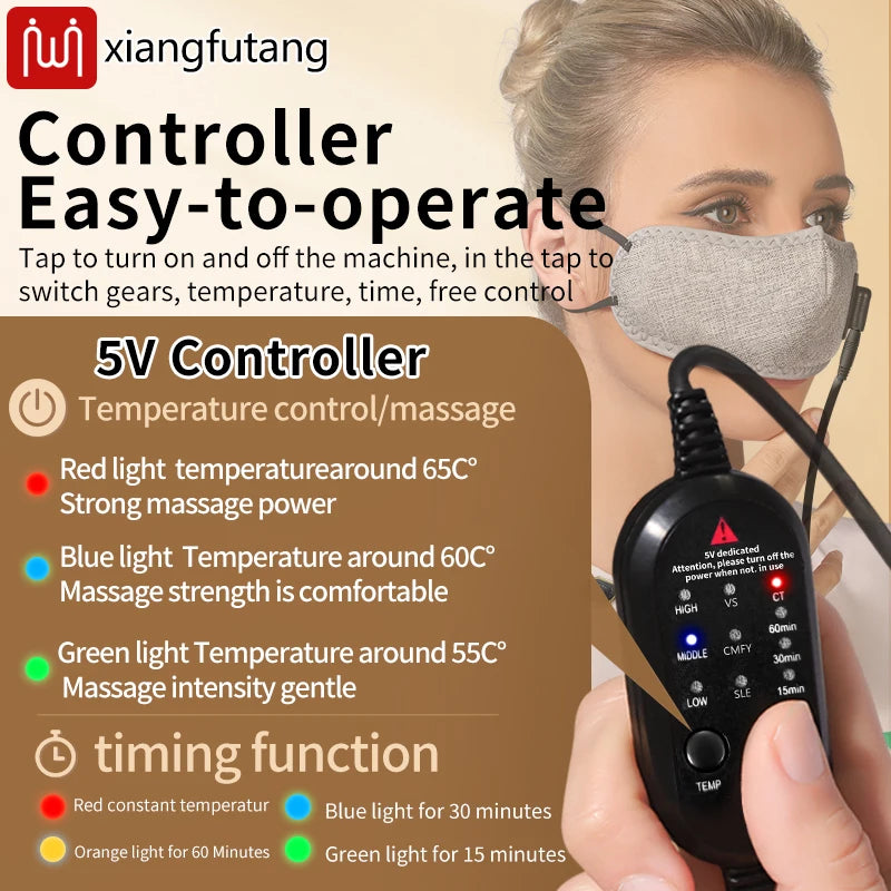 Red Light Therapy Nasal Warmer - Hot Compress Anti-Snoring Mask