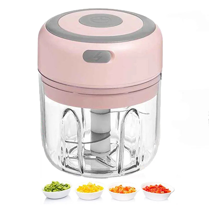 Grinder Household Rechargeable Multifunction Meat Vegetable Garlic And Ginger Crusher Mini Cordless Food Electric Grinder