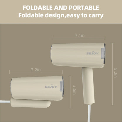 Sejoy Garment Steamers Portable 150ml Handheld Fabric Steamer Fast-Heat 1000W Steam Iron Cleaner for Home Travelling 220v/110v