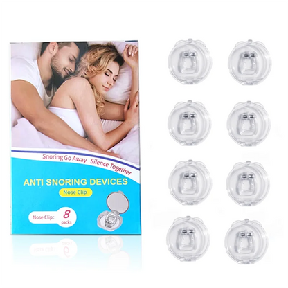 Anti Snore Stop Snoring Nose Clip Silicone Magnetic Sleep Tray Sleeping Aid Apnea Guard Night Device with Case Snoring Solution