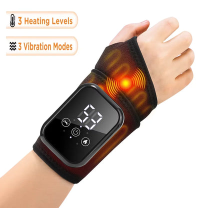 Electric Heated Ankle Wrist Brace - Vibration Massage Therapy