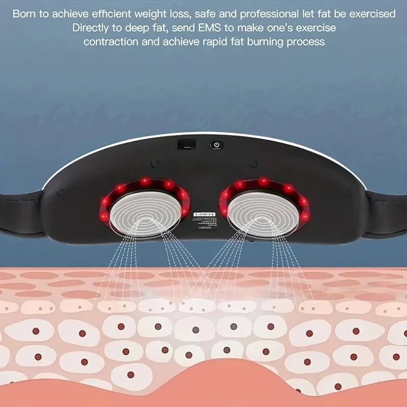 Rechargeable Waist Slimming Belt - Electric Fitness Massager for Body Shaping