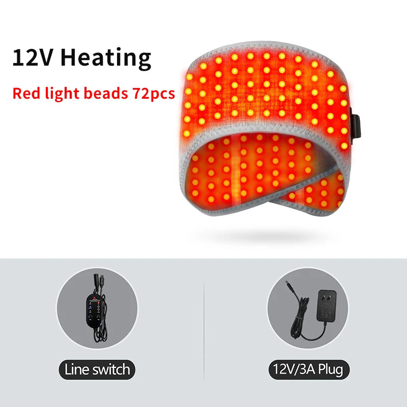 Red Light Heating Headband for Migraine Relief & Headache Pain