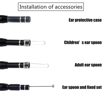 USB HD Mini Camera Electronic Ear Spoon Endoscope Cleaner Earwax Removal Cleaning Tool Intelligent Visual Ear Picking Spoon