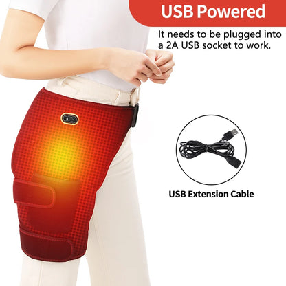 Heated Hip Wrap with Massage - Pain Relief & Recovery