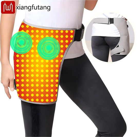 Red Light Heating Hip Support - Vibration Massager for Joint Pain Relief