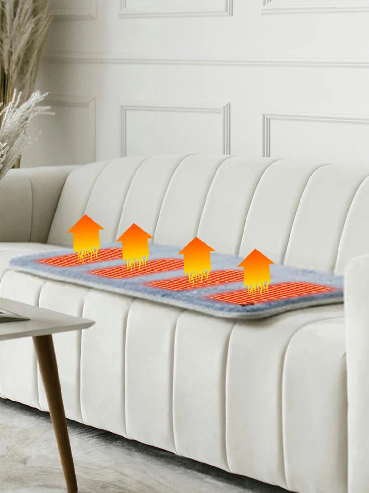 5V USB Foldable Heating Cushion - Portable Seat Warmer for Winter