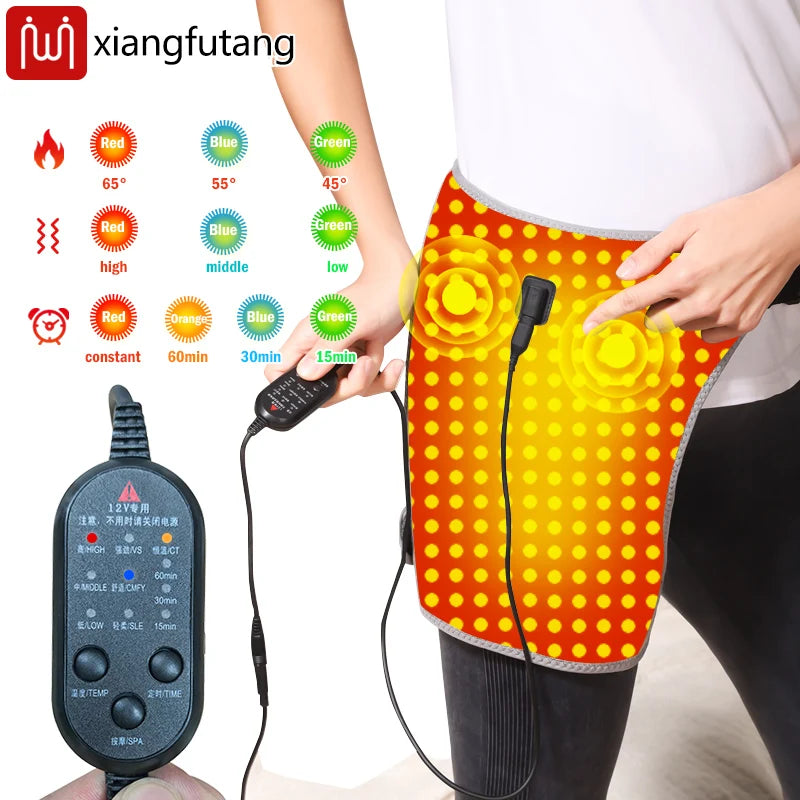 Red Light Heating Hip Support - Vibration Massager for Joint Pain Relief