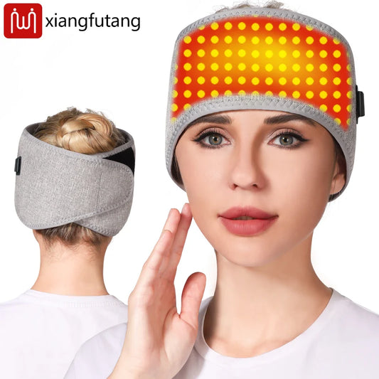 Red Light Heating Headband for Migraine Relief & Headache Pain