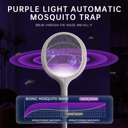 Six in One Mosquito Swatter  Mosquito Swatter With Adjustable Angle Rechargeable Household Mosquito Repellent Electric Fly