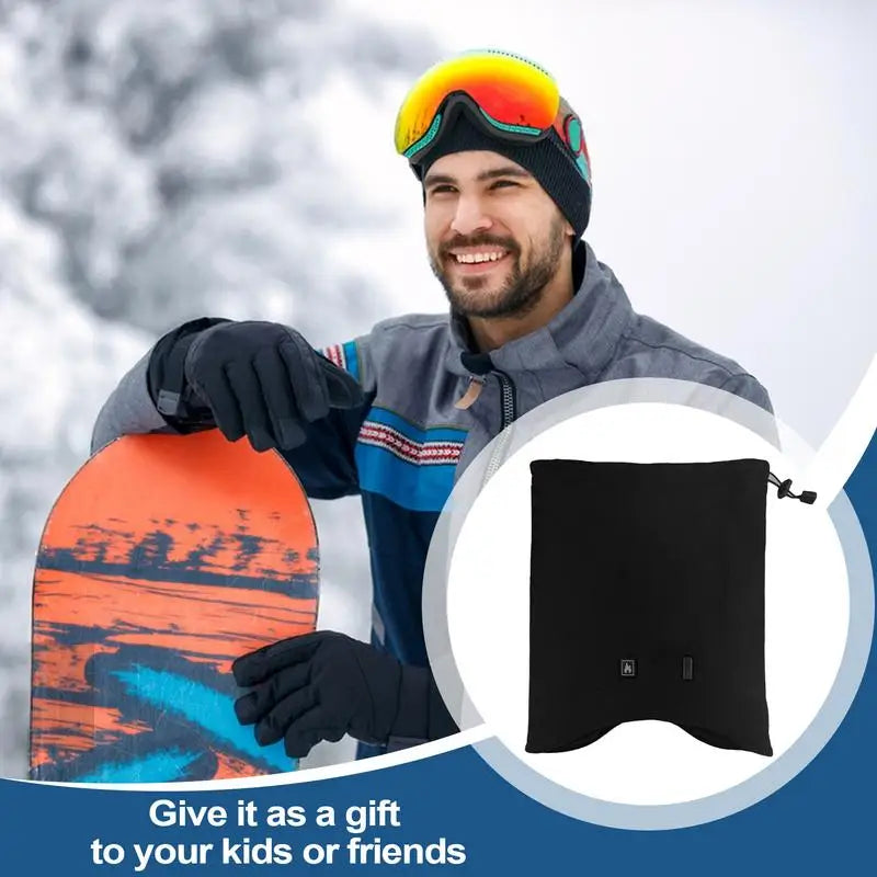 USB Heated Velvet Scarf - Type-C Neck Warmer with 3-Speed Temperature Control