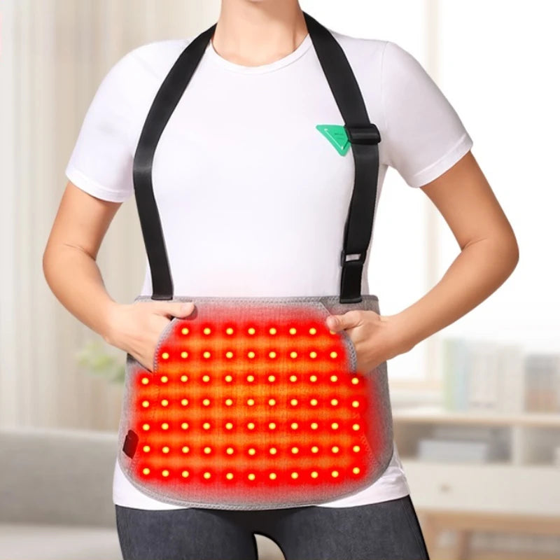 Heated Uterus Warmer Belt with Red Light Therapy - Menstrual Pain Relief Massager