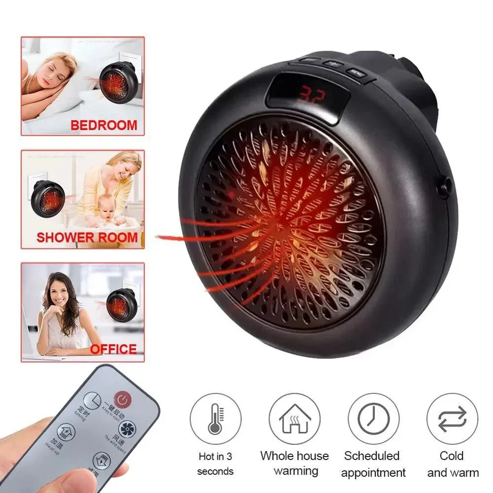 900W Mini Plug-in Electric Space Room Heater