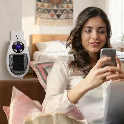 Wall Mounted Electric Heater for Winter Warm Air Blower Room Space Heater Efficient Warmth Convenient Indoor Heating Appliance