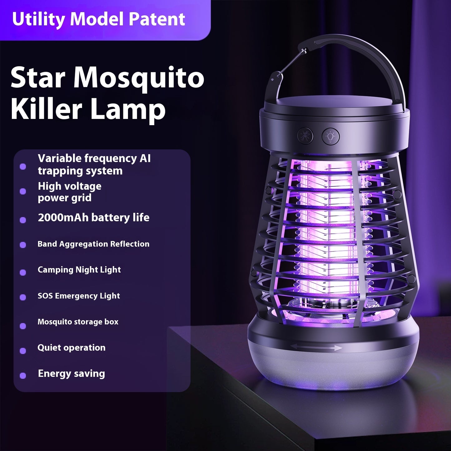 2in1 Mosquito Killer Lamp Electric Fly Catcher