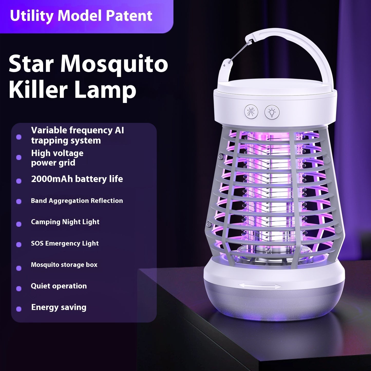 2in1 Mosquito Killer Lamp Electric Fly Catcher
